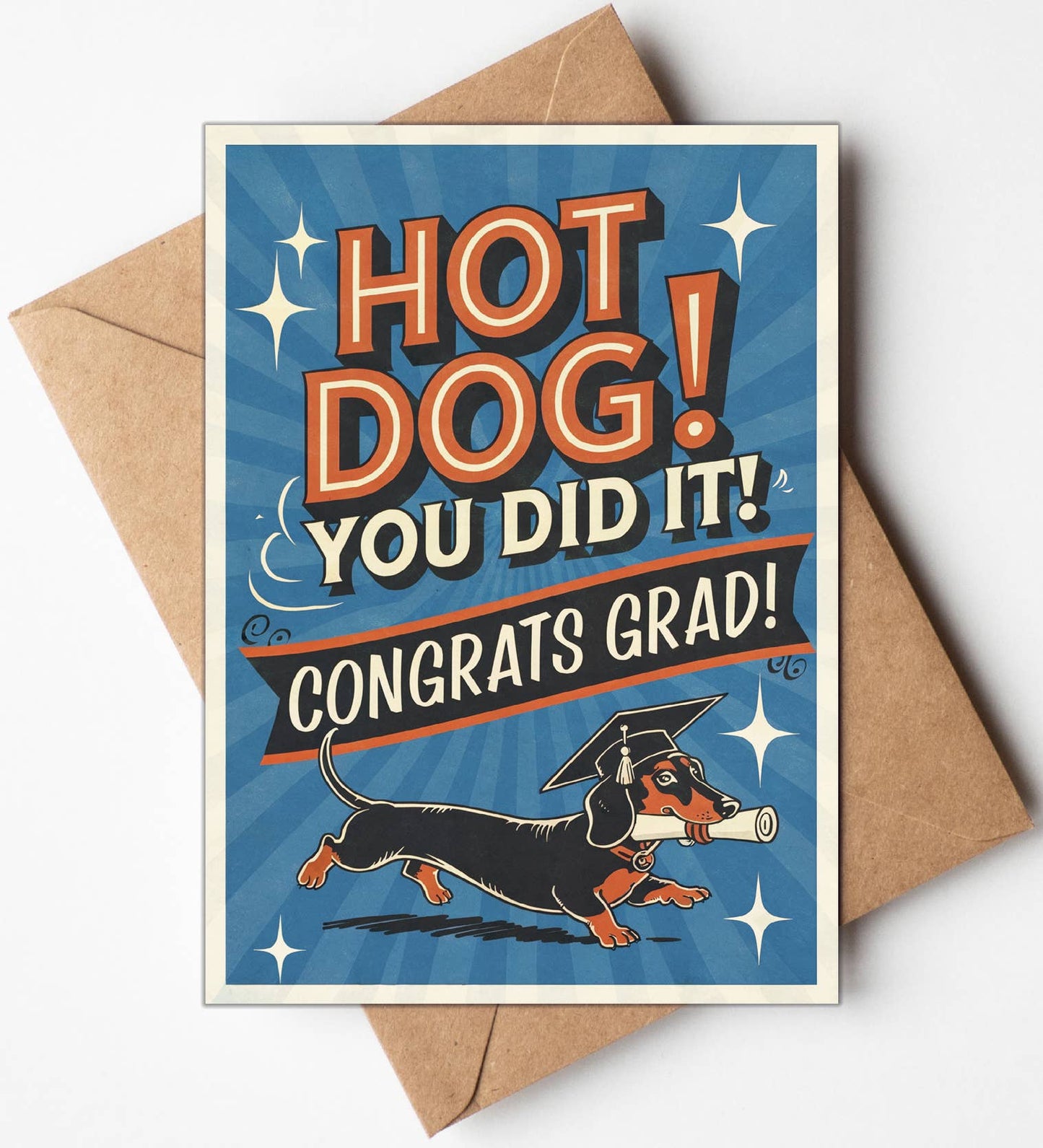 Hot Dog- Graduation Card
