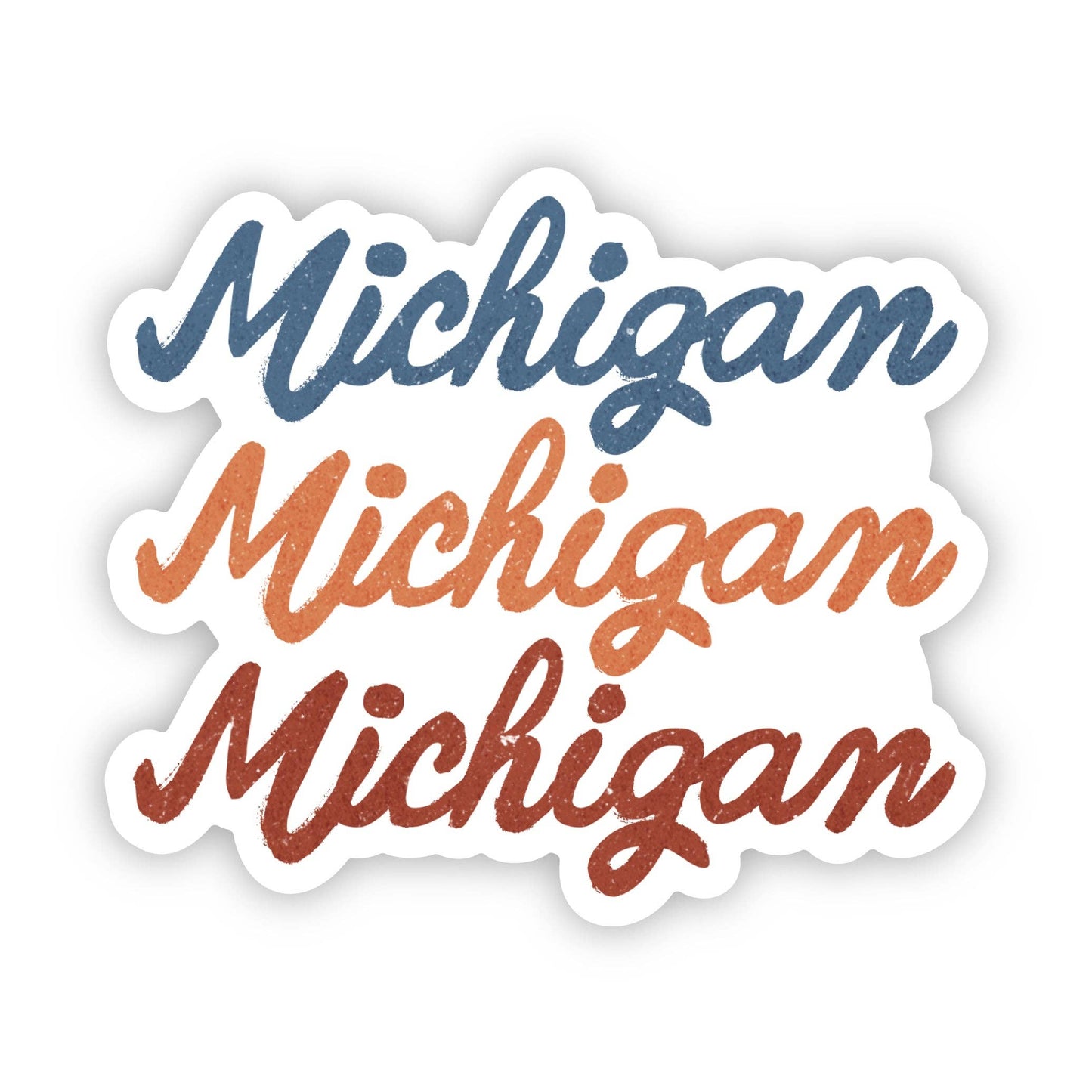 Michigan Text Sticker