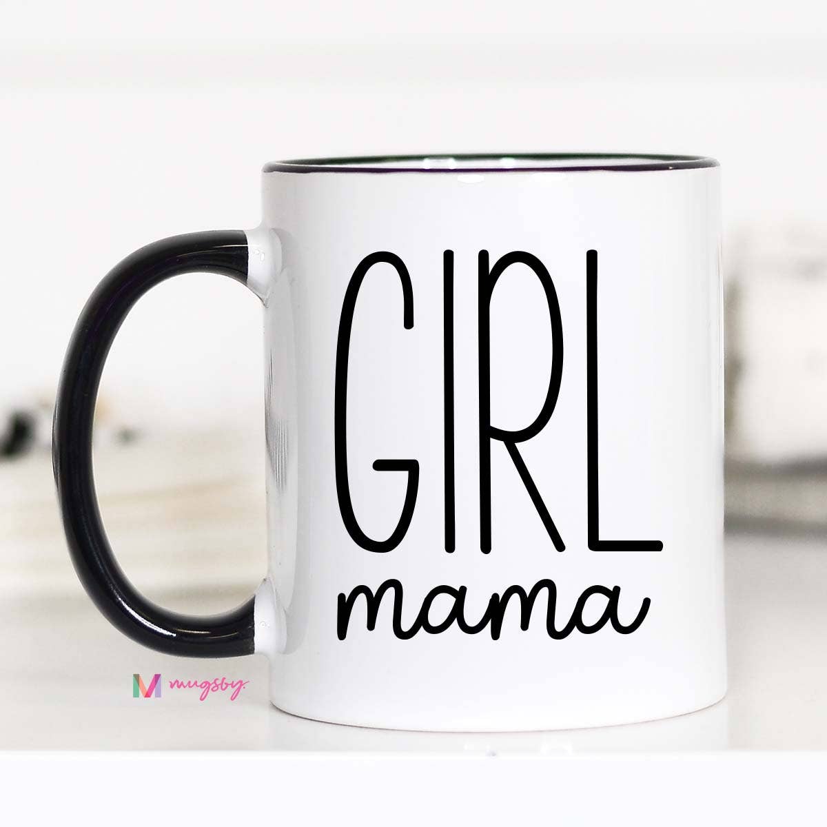 Girl Mama Modern Mother's Day Mug, Girl Mom