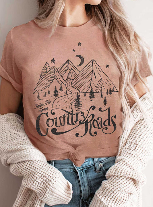 TAKE ME HOME COUNTRY ROADS GRAPHIC TSHIRTS