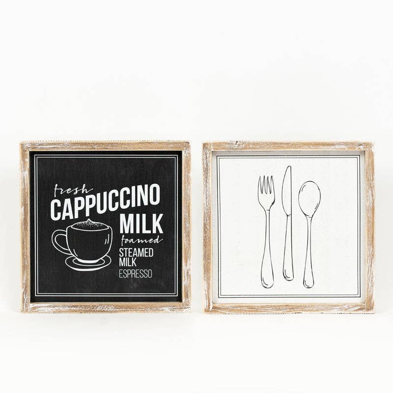 11669 - 10x10  Sign CAPPUCINO COFFEE