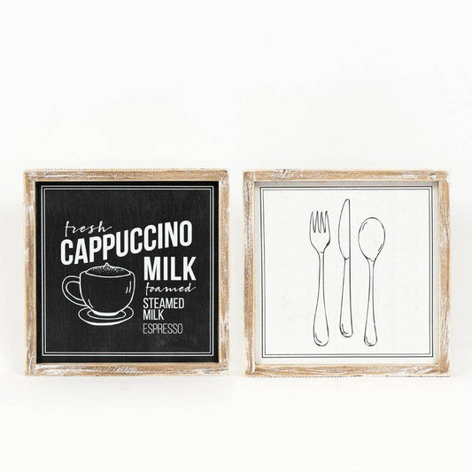 11669 - 10x10  Sign CAPPUCINO COFFEE