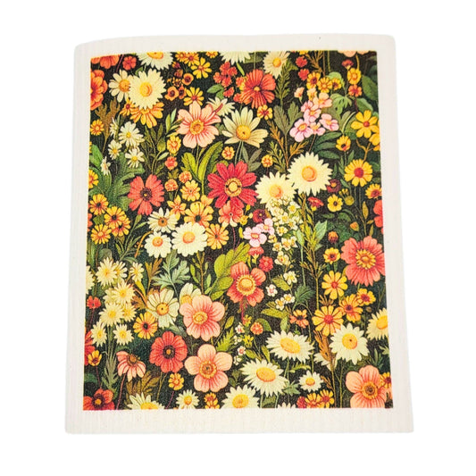 Summer Wildflower Pasture Swedish Dishcloths - Home Decor
