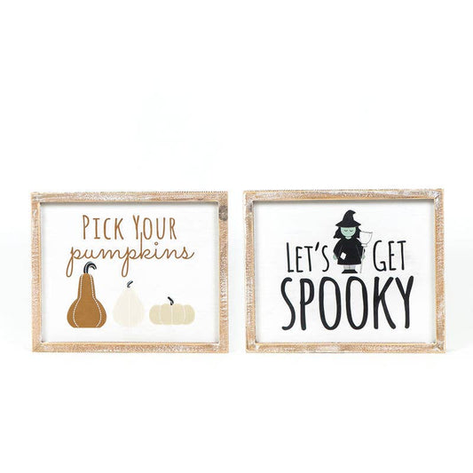 Let’s get Spooky/Pumpkins Sign