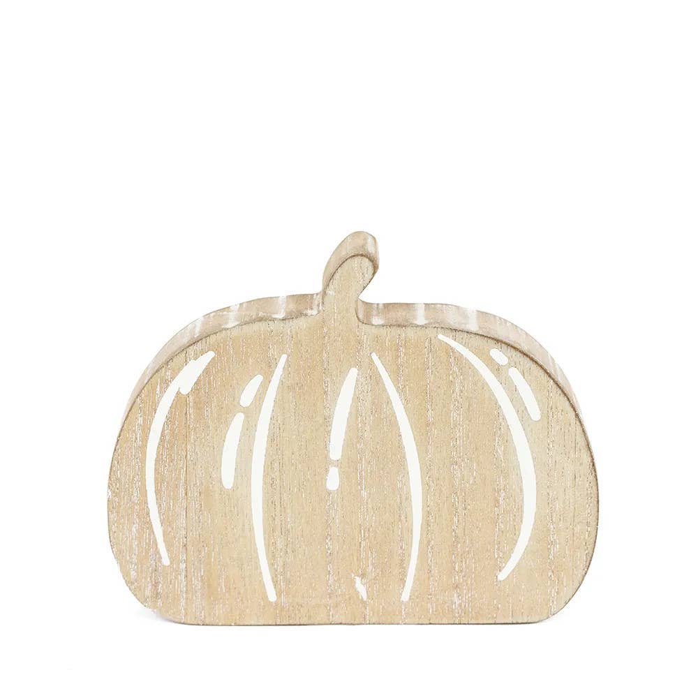 Wood chunky Pumpkin