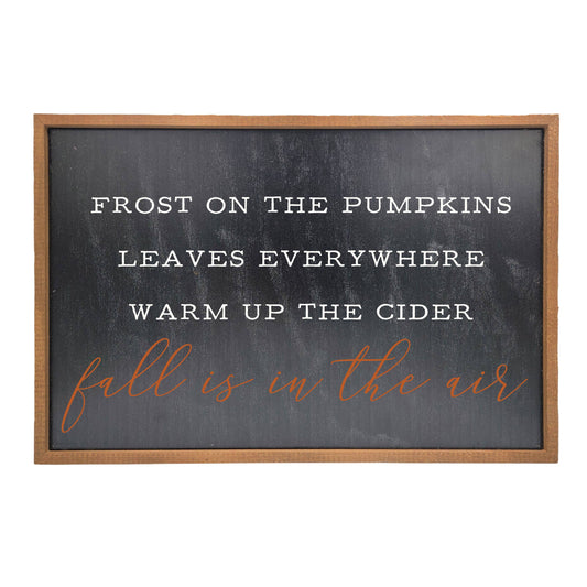 Fall is in the Air - Rustic Fall Decor Sign