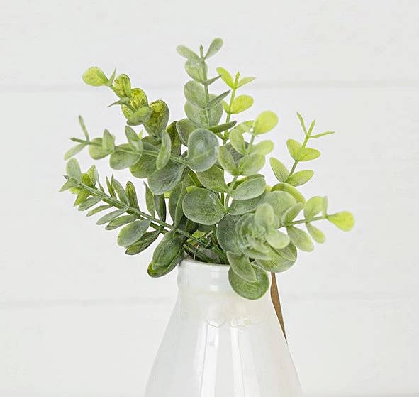 29081 - 10in Plastic Flocked Eucalyptus Pick-24/240pcs