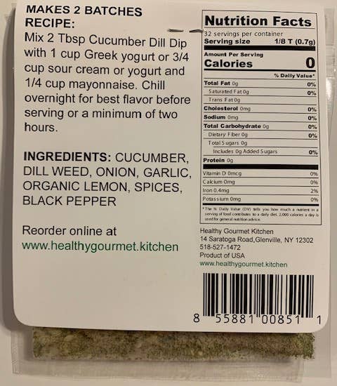 Cucumber Dill Dip Mix