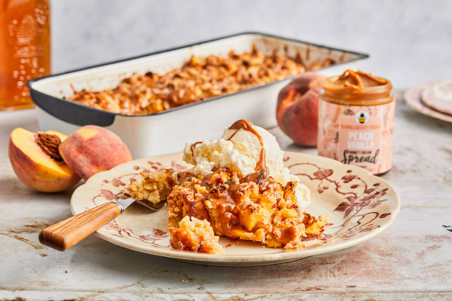 Peach Vanilla Honey Cream Spread