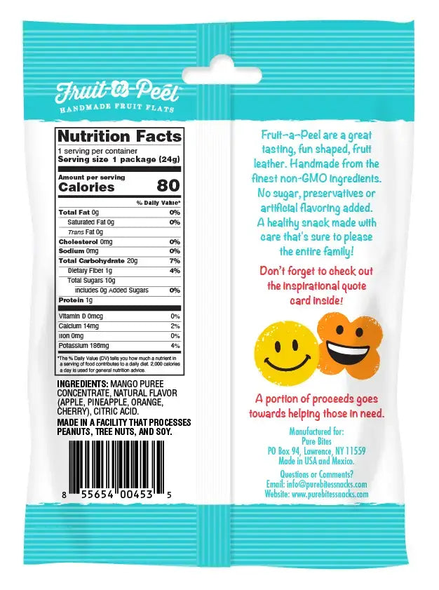 Fruit-a-Peel Tangy Hawaiian Fusion  Fruit Flats