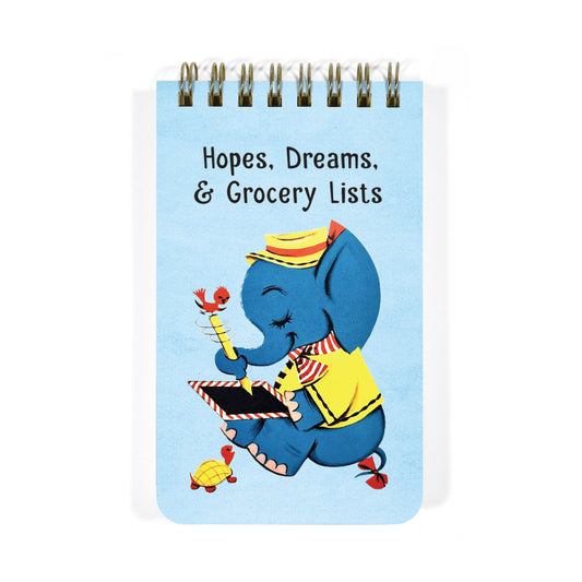 Hopes, Dreams & Grocery Lists - 3x5 Spiral Memo Notepad