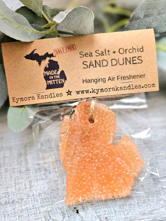 Hanging Air Freshener -  Sea Salt + Orchid Sand Dunes