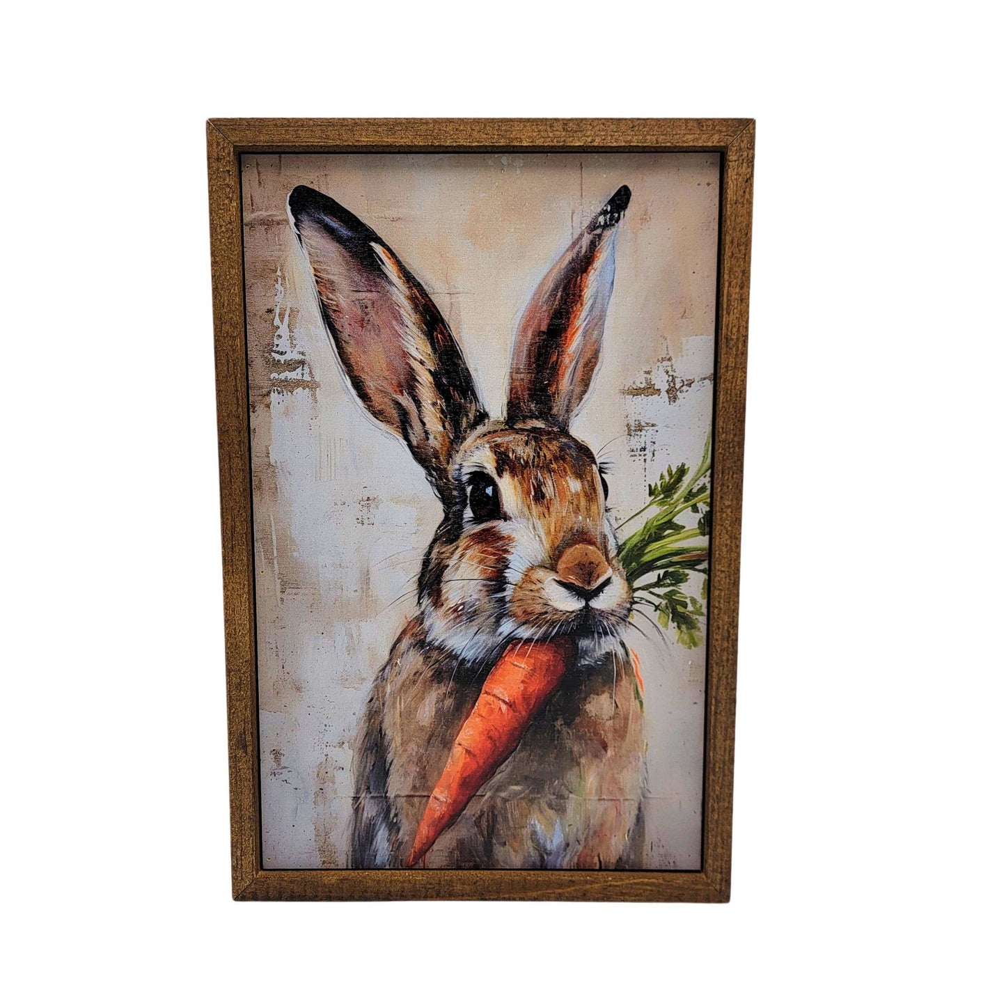 Spring Easter Bunny - Abstract Home Decor Wall Art