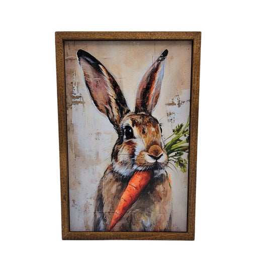 Spring Easter Bunny - Abstract Home Decor Wall Art