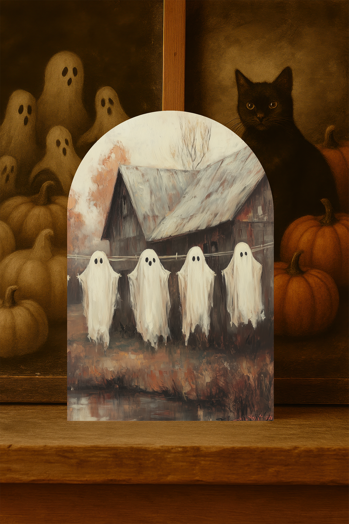 Ghosts on the Line Arch Sign