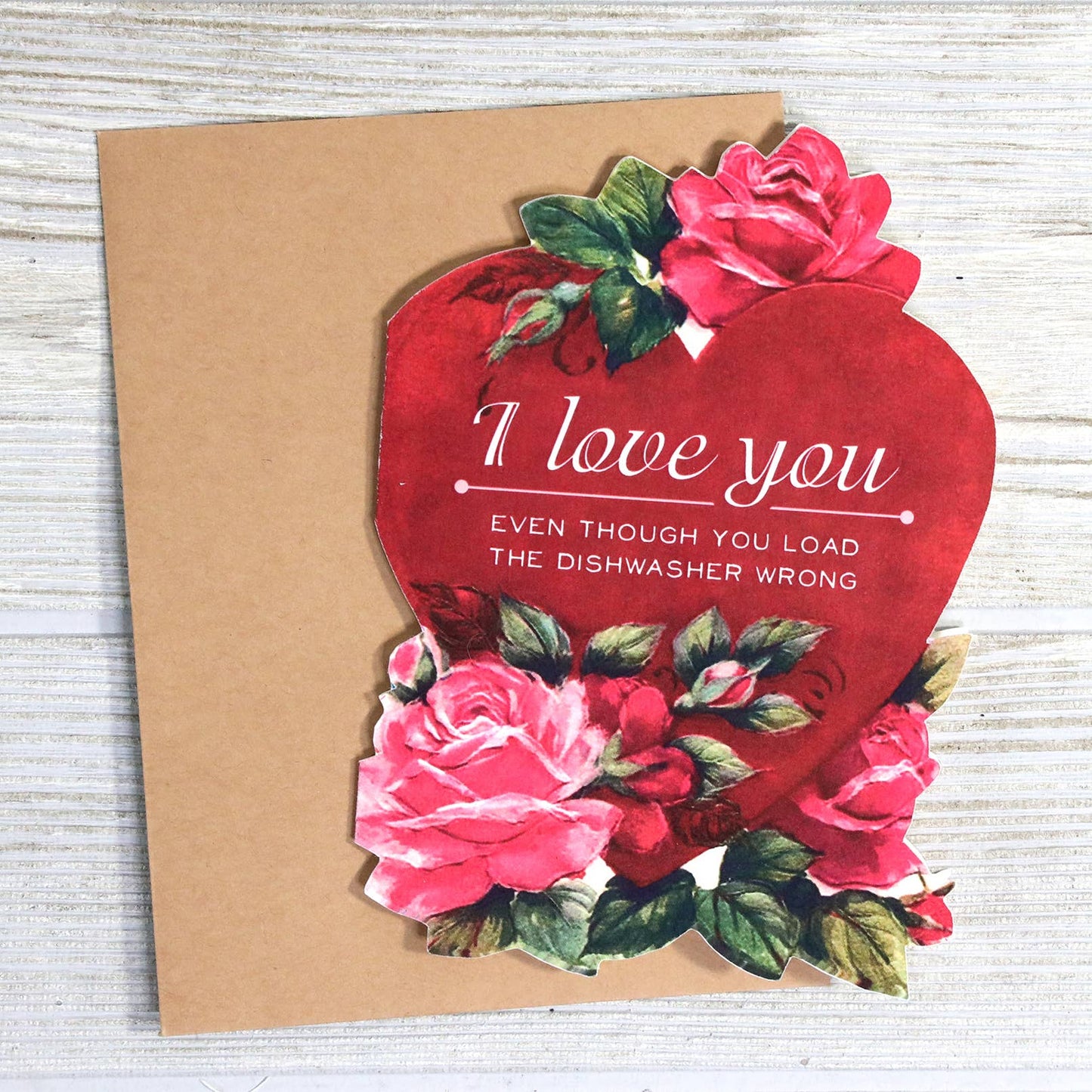 Dishwasher Loading Joke Valentines Card