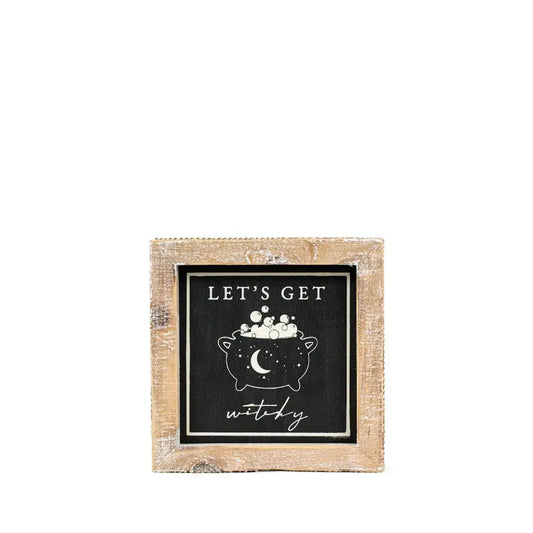 Let's Get Witchy/Thankful Reversible Sign
