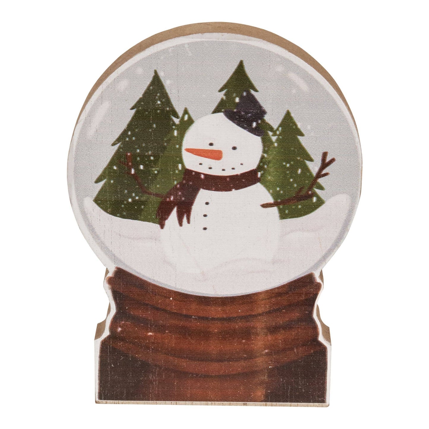 Chunky Snowman Forest Snowglobe Sitter