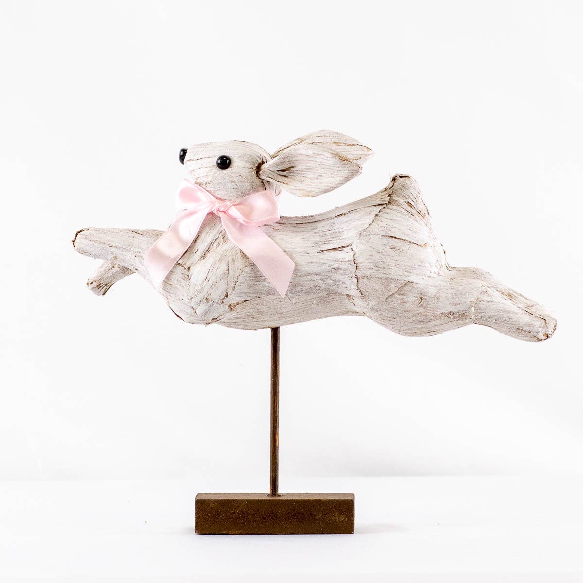 Sawyer Leaping Bunny-Antique White   10x4x8.5