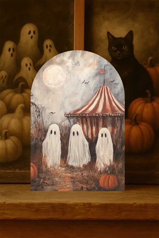 Ghost Carnival Arch Sign