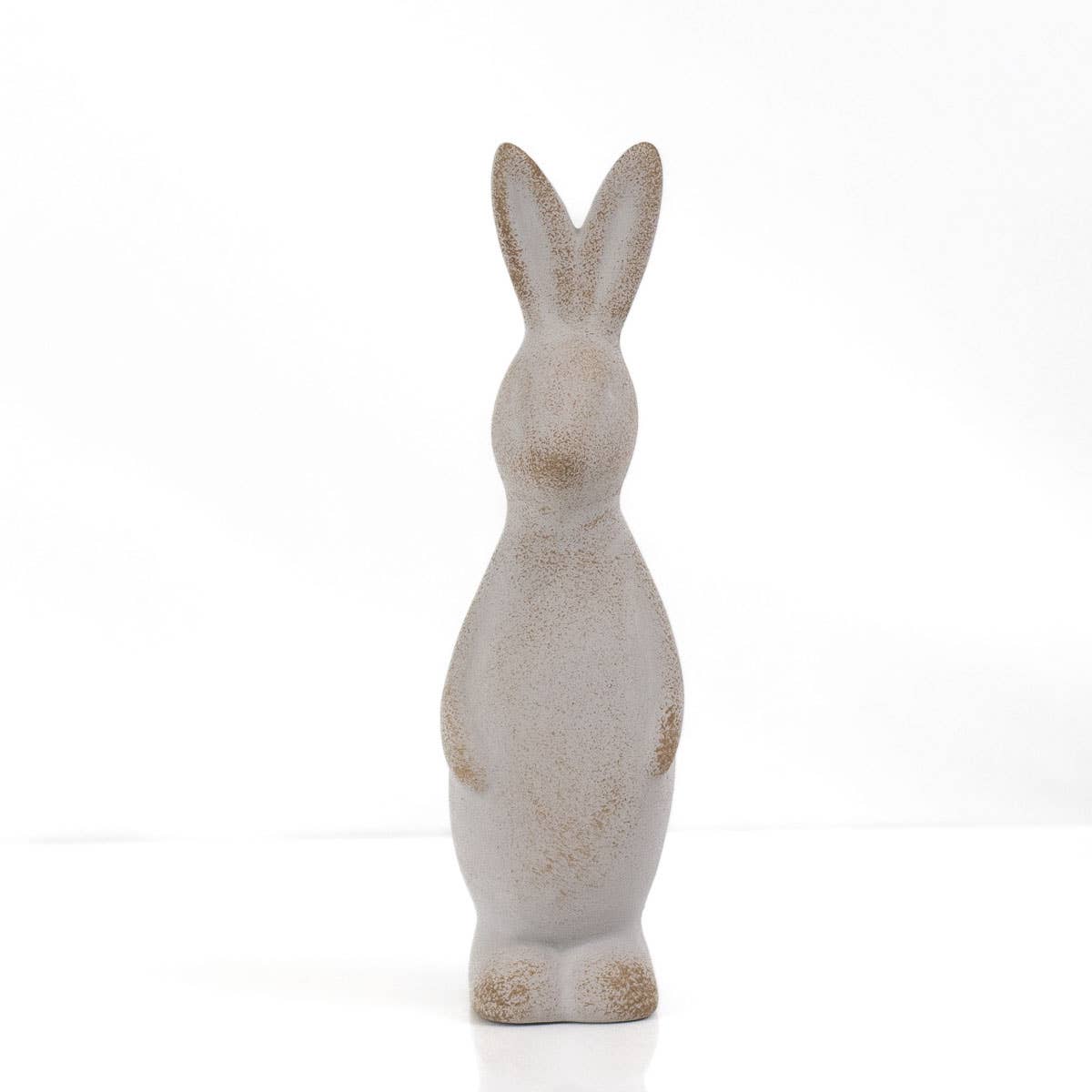 7" Aubrey Bunny Décor-Antique Gray