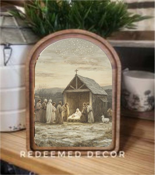 Nativity Scene Framed Art