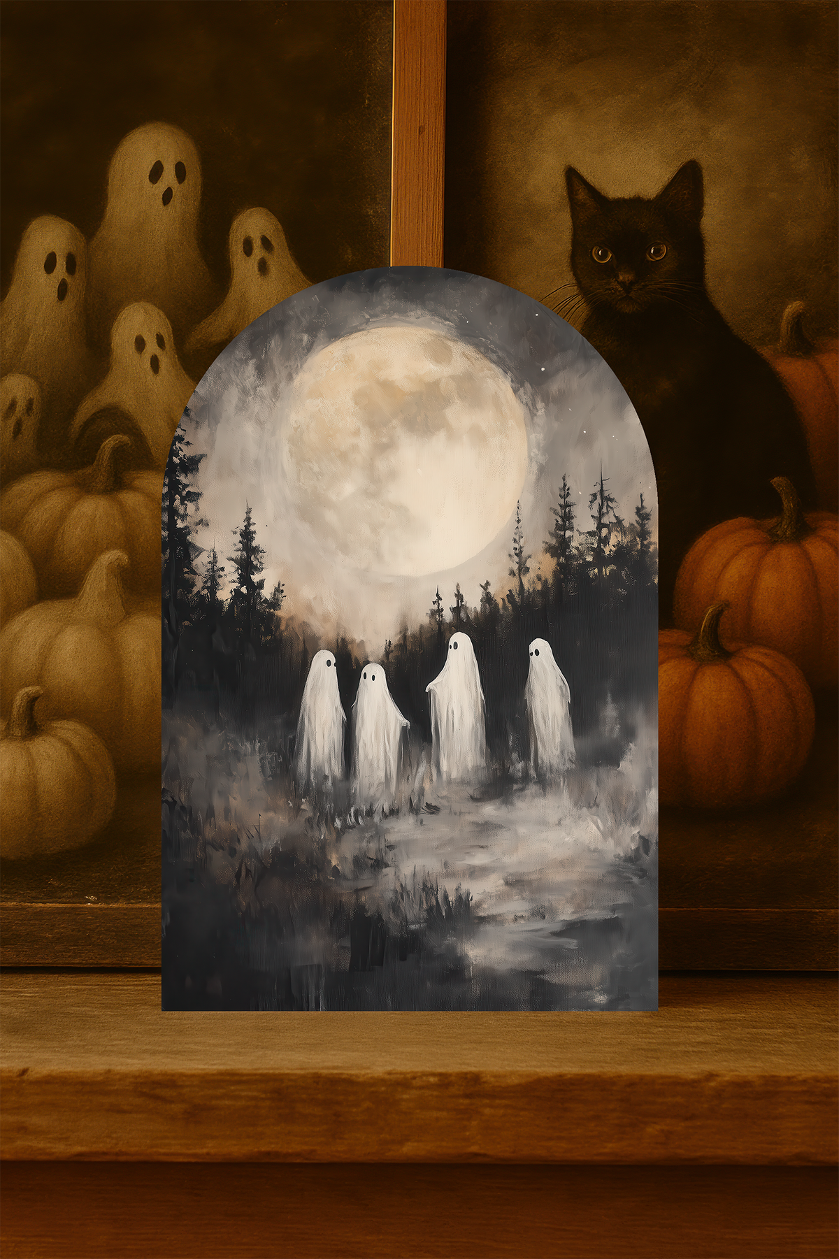 Full Moon Ghosts Arch Sign