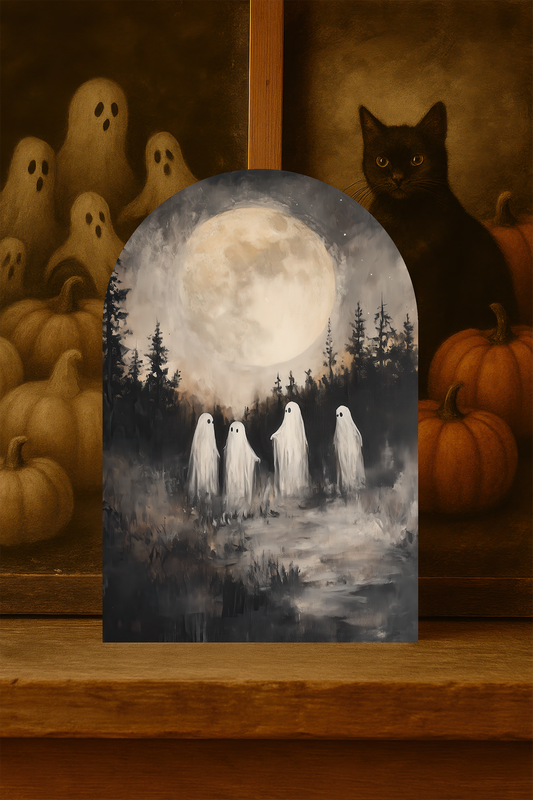 Full Moon Ghosts Arch Sign