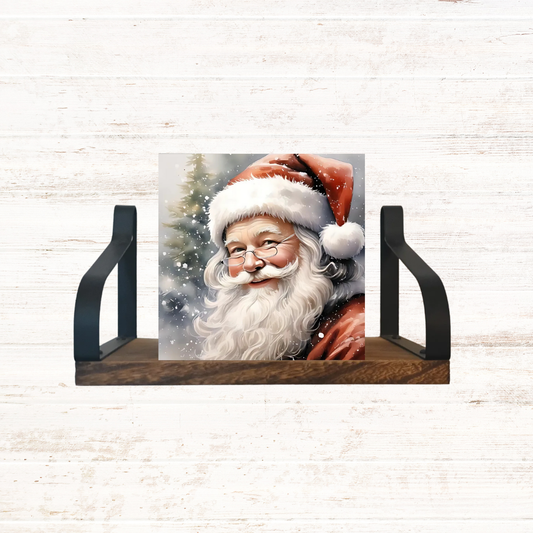 Santa Smiling Block