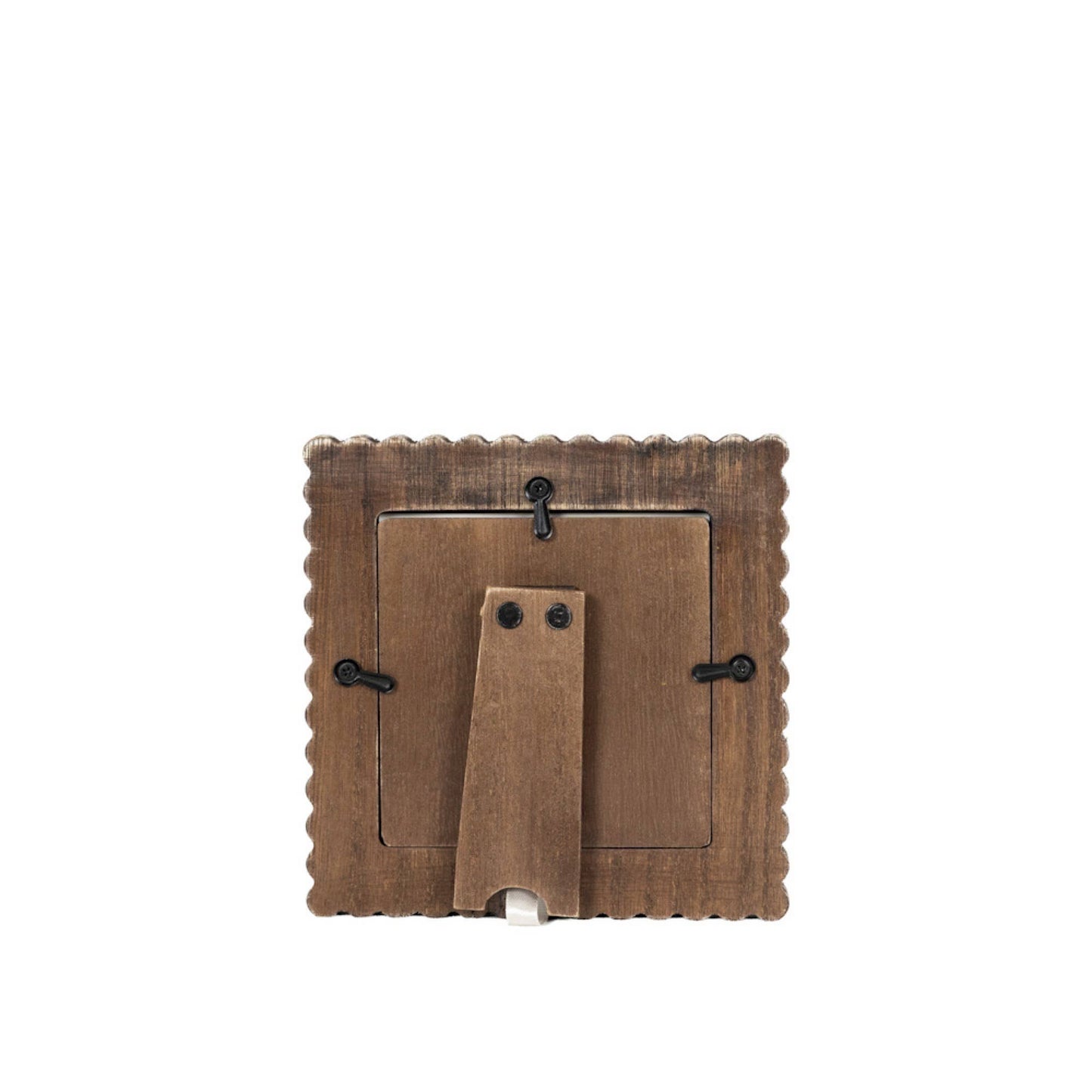 4x4 scallop photo frame espresso