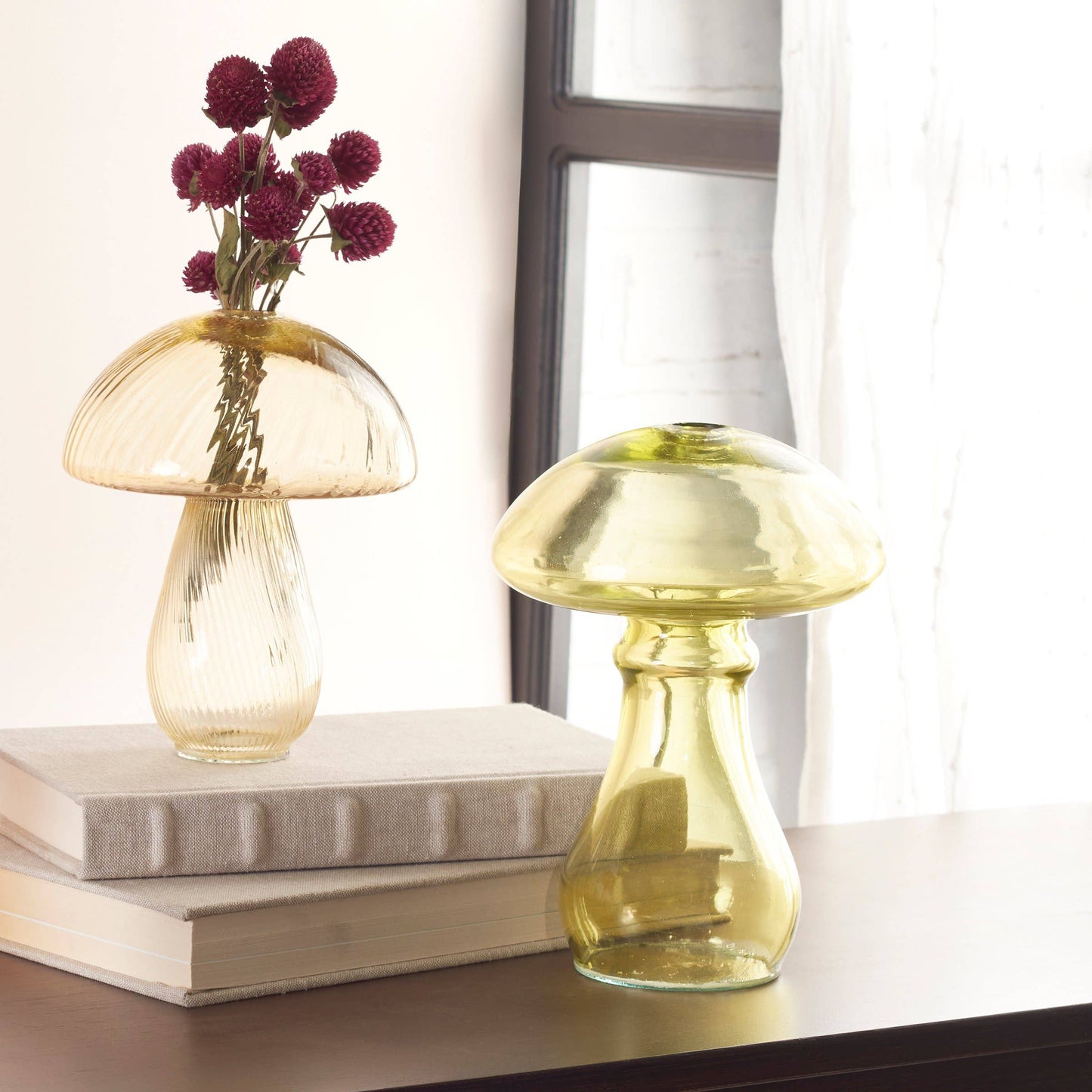 Green Large Mushroom Vase