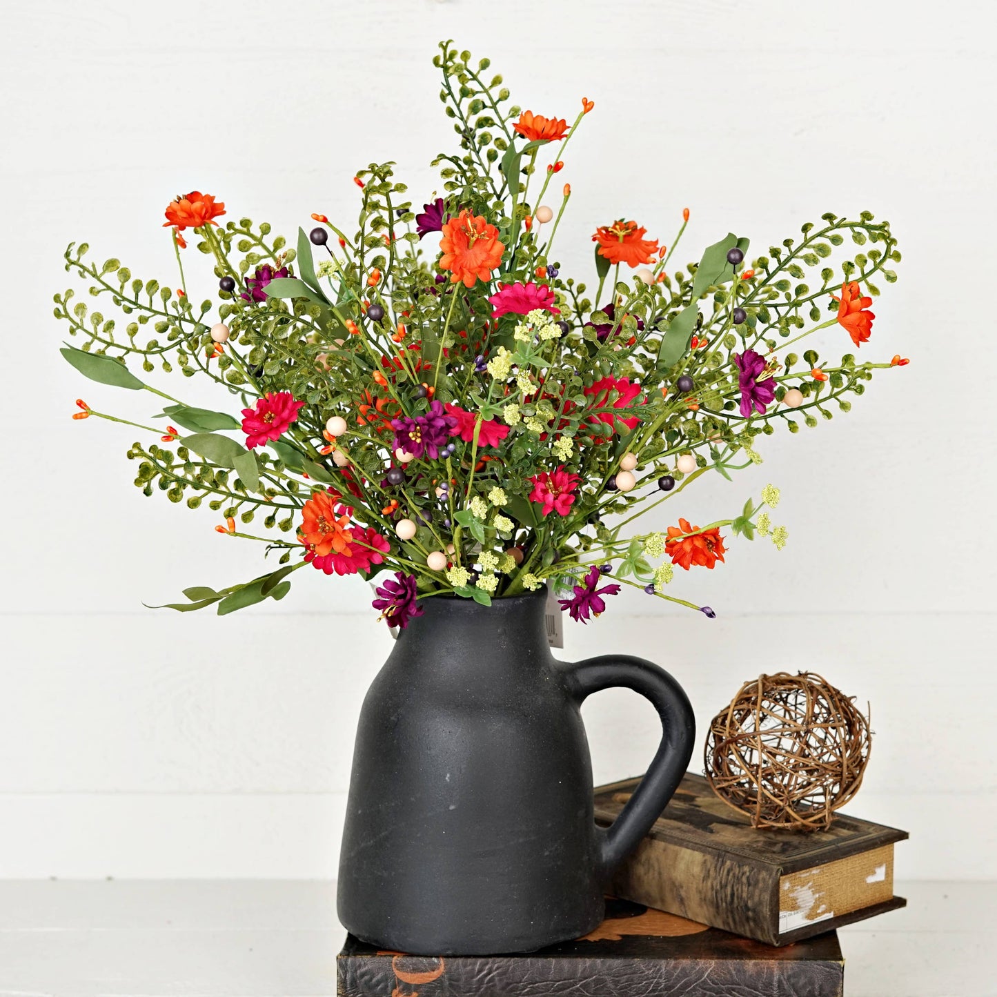 Hibiscus with Boxwood Stem-18in
