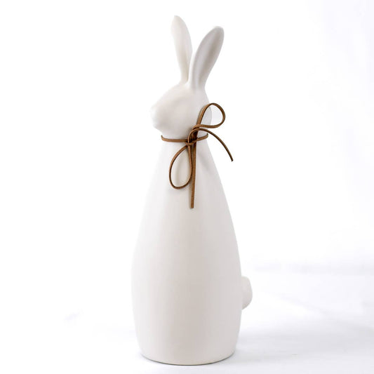12" Alice Bunny Décor-White