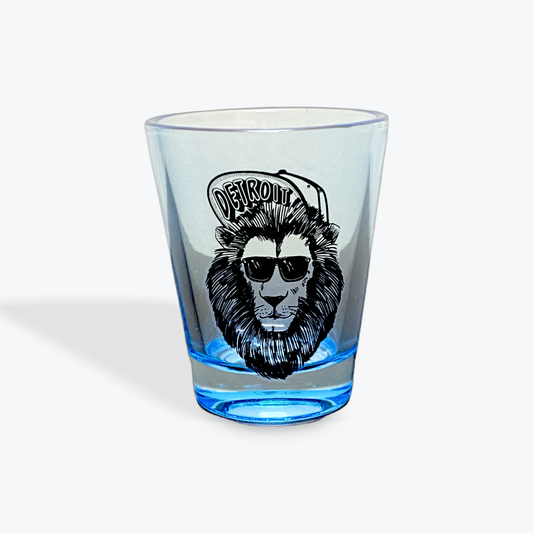 Shot Glass- Lion Detroit Hat