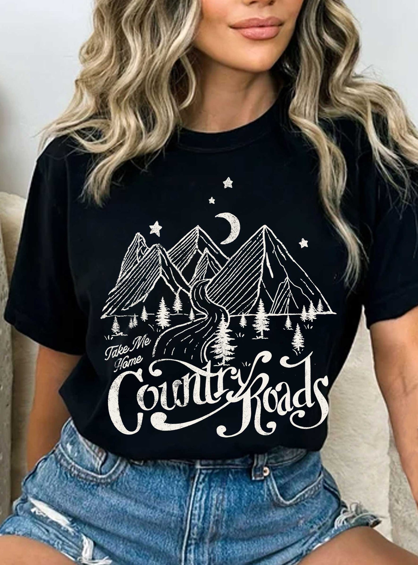 TAKE ME HOME COUNTRY ROADS GRAPHIC TSHIRTS