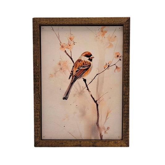 Bird On A Branch Print Home Decor Wall Signs - Wall Accents