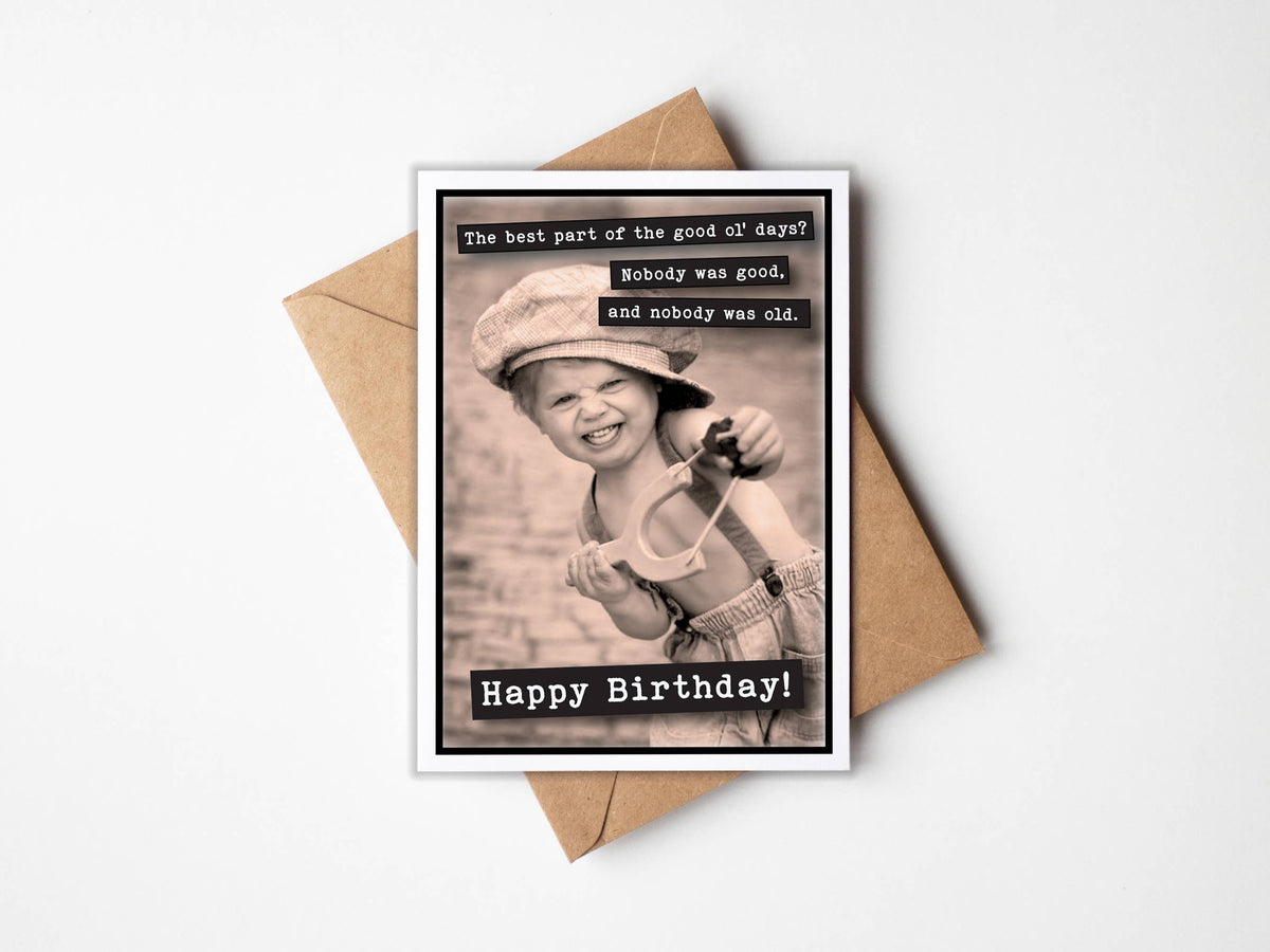 Good Ol' Days Greeting Card
