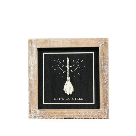 Broom/Pie Reversible Sign