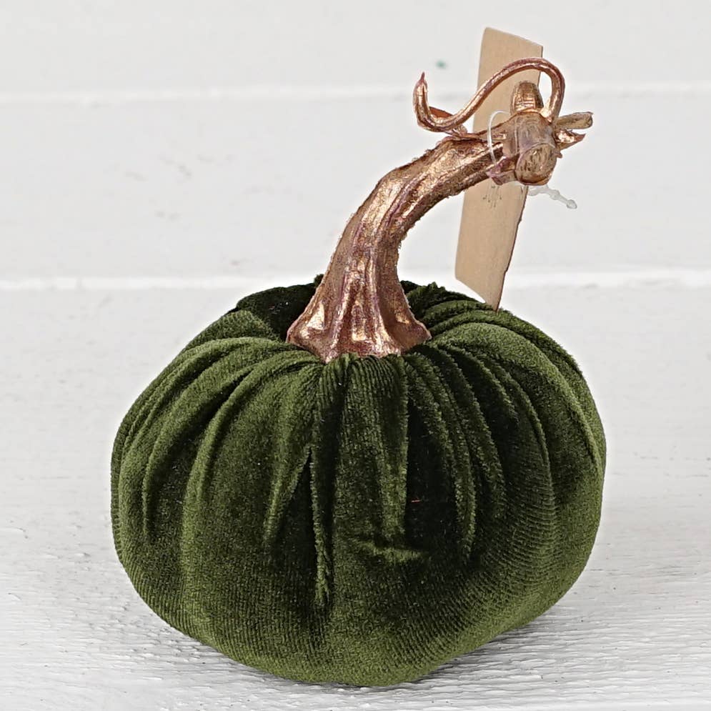Green Velvet Pumpkin