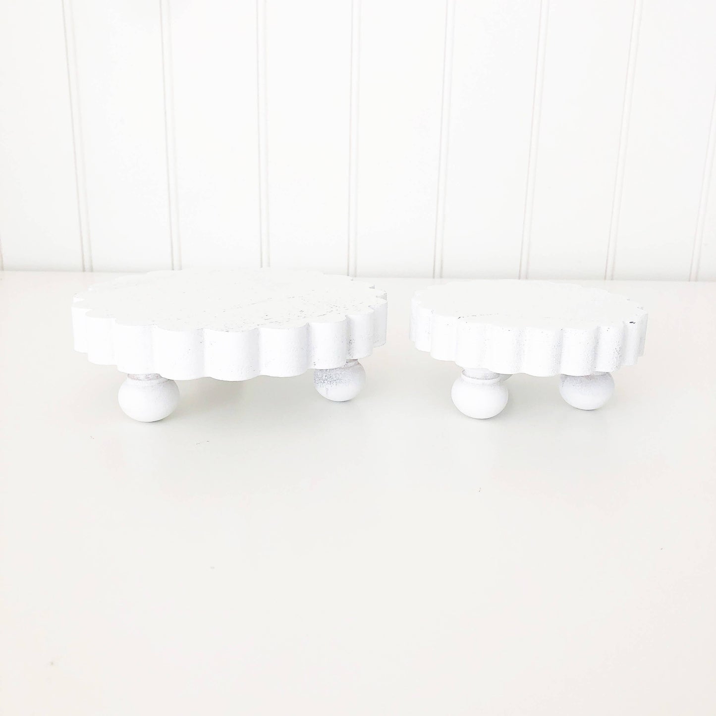 Foundations Decor Mini Scalloped Risers (Set of 2)