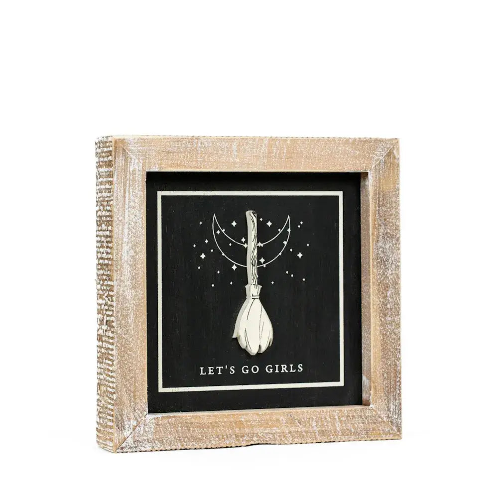 Broom/Pie Reversible Sign