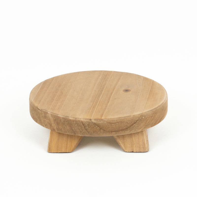 11732 - 6x6x1.75 natural wood riser (ROUND MINI) ORGANIZE