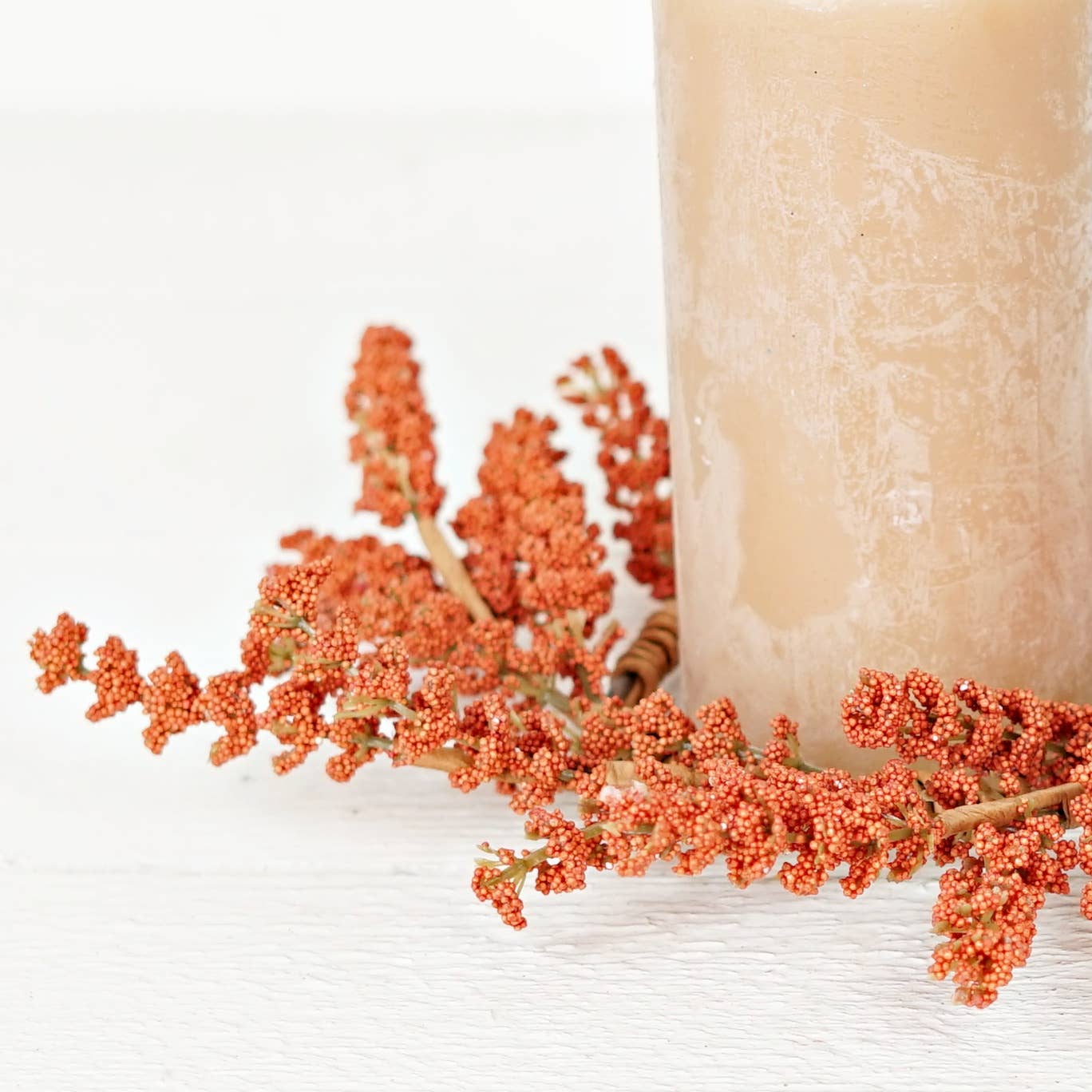 Pumpkin Millet Berry Candle Ring